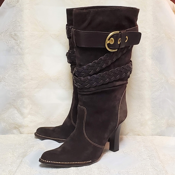 Coach Suede "Randie" Boots - Picture 1 of 16
